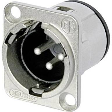 Neutrik XLR beépíthető peremes dugó, 3 pól., NC 3 MDV-CON Neutrik XLR beépíthető peremes dugó, 3 pól., NC 3 MDV-CON