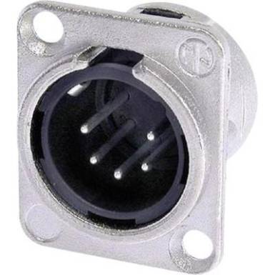 Neutrik XLR beépíthető peremes dugó, 5 pól., NC 5 MDL 1 Neutrik XLR beépíthető peremes dugó, 5 pól., NC 5 MDL 1