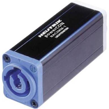 Hálózati adapter, dugó/ dugó, fekete, Neutrik NAC3MM Hálózati adapter, dugó/ dugó, fekete, Neutrik NAC3MM