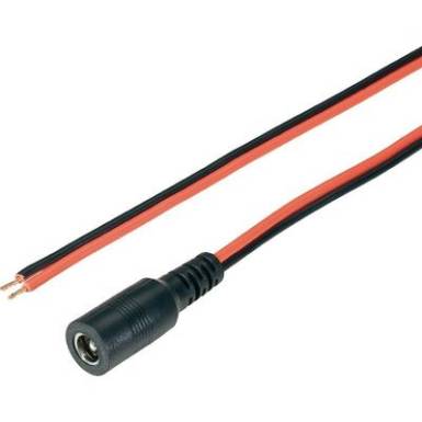 BKL Electronic DC csatlakozó hüvely kábellel, 5,5x2,5 mm, 072064 BKL Electronic DC csatlakozó hüvely kábellel, 5,5x2,5 mm, 072064