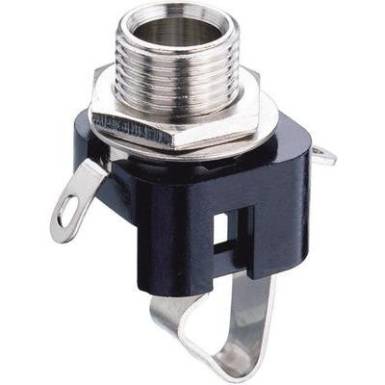Jack beépíthető csatlakozóaljzat, 6,35 MM 2 pólusú, KLBM3 Jack beépíthető csatlakozóaljzat, 6,35 MM 2 pólusú, KLBM3