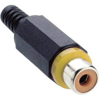 RCA csatlakozó, XKTO 1 sárga RCA csatlakozó, XKTO 1 sárga