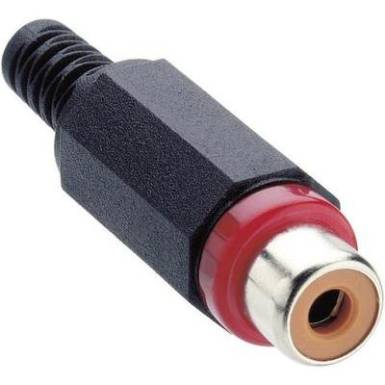 RCA csatlakoz&oacute;, XKTO 1 piros
