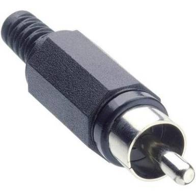 RCA dugó, XSTO 1 fekete RCA dugó, XSTO 1 fekete