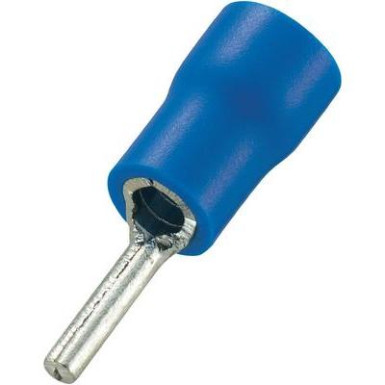 Stift kábelsaru,  1.5 mm² 2.5 mm² részben szigetelt, kék, Conrad 93014c570 100 db