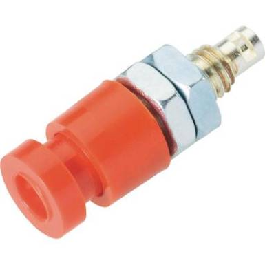 Labor csatlakoz&oacute;aljzat Alj, be&eacute;p&iacute;thető, f&uuml;ggőleges stift &Oslash;: 2.4 mm Piros Schnepp EBU 2424 1 db