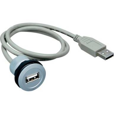 Schlegel beépíthető USB alj kábellel 2.0 Typ A, szürke, RRJ_USB Schlegel beépíthető USB alj kábellel 2.0 Typ A, szürke, RRJ_USB