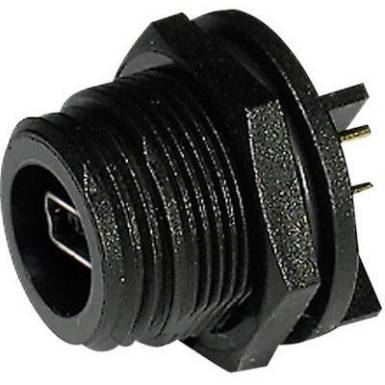 Mini USB-B beépíthető alj 2.0, IP68, nyáklapra, ESKA Bulgin PX0447 Mini USB-B beépíthető alj 2.0, IP68, nyáklapra, ESKA Bulgin PX0447