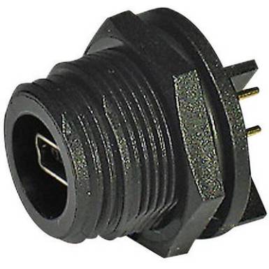 Mini USB alj, 2.0, A/B, IP68, beépíthető, tűsor, ESKA Bulgin PX0457 Mini USB alj, 2.0, A/B, IP68, beépíthető, tűsor, ESKA Bulgin PX0457