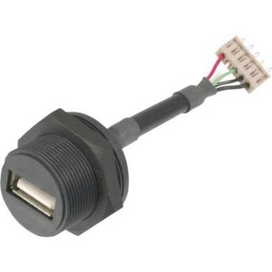 USB dugaszolható összekötő 2.0 - IP67 Alj, beépíthető A-USB-APFS USB B aljról 5 pólusúdugóra Assmann WSW Tartalom: 1 db USB dugaszolható összekötő 2.0 - IP67 Alj, beépíthető A-USB-APFS USB B aljról 5 pólusúdugóra Assmann WSW Tartalom: 1 db