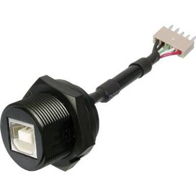 USB dugaszolható összekötő 2.0 - IP67 Alj, beépíthető A-USB-BPFS USB B aljról 5 pólusú dugóra Assmann WSW Tartalom: 1 db USB dugaszolható összekötő 2.0 - IP67 Alj, beépíthető A-USB-BPFS USB B aljról 5 pólusú dugóra Assmann WSW Tartalom: 1 db
