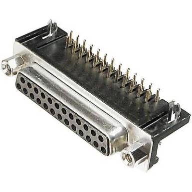 D-SUB hüvelysor 25 pólusú nyáklapra szerelhető 9,4MM D-SUB hüvelysor 25 pólusú nyáklapra szerelhető 9,4MM