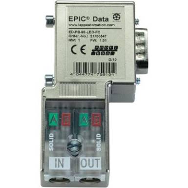 D-SUB profibusz csatlakozó, ED-PB-90-LED-FC D-SUB profibusz csatlakozó, ED-PB-90-LED-FC