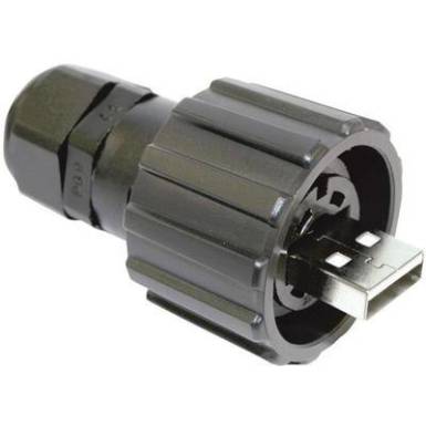 USB 2.0 dugasz készlet IP67 Dugó, egyenes 17-200121 Bajonettzár Conec Tartalom: 1 db USB 2.0 dugasz készlet IP67 Dugó, egyenes 17-200121 Bajonettzár Conec Tartalom: 1 db