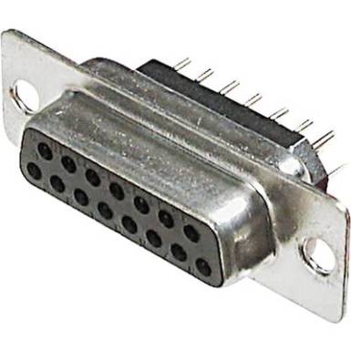 SUB D csatlakozóhüvely, 9 pólusú 5 A SUB D csatlakozóhüvely, 9 pólusú 5 A