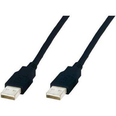 USB kábel 1x USB 2.0 dugó A - 1x USB 2.0 dugó A 1 m, szürke USB kábel 1x USB 2.0 dugó A - 1x USB 2.0 dugó A 1 m, szürke