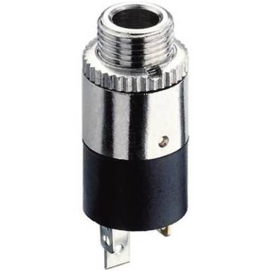 Jack csatlakozó, 2,5 mm alj, beépíthető, függőleges pólusszám: 3 Sztereo ezüst Hicon HI-J25SEF 1 db Jack csatlakozó, 2,5 mm alj, beépíthető, függőleges pólusszám: 3 Sztereo ezüst Hicon HI-J25SEF 1 db