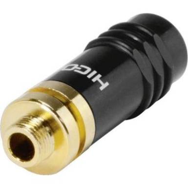 Jack csatlakozó, 3,5 mm alj, egyenes pólusszám: 3 Sztereo fekete Hicon HI-J35S-SCREW-F 1 db Jack csatlakozó, 3,5 mm alj, egyenes pólusszám: 3 Sztereo fekete Hicon HI-J35S-SCREW-F 1 db