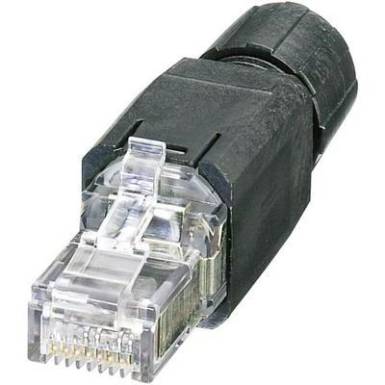 Phonix Contact RJ45 csatlakozó dugó IP20 CAT5e, fekete, VS-08-RJ45-5-Q/IP20 Phonix Contact RJ45 csatlakozó dugó IP20 CAT5e, fekete, VS-08-RJ45-5-Q/IP20