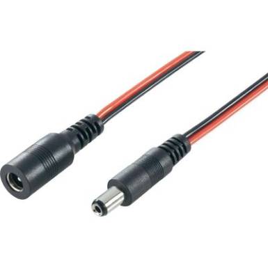 BKL Electronic DC táp hosszabbító kábel, 5,5x2,1 mm, 3m BKL Electronic DC táp hosszabbító kábel, 5,5x2,1 mm, 3m