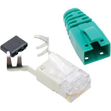 RJ45 csatlakozó CAT 6 Dugó, egyenes Pólusszám: 8P8C SS39GNE Zöld BEL Stewart Connectors Tartalom: 1 db RJ45 csatlakozó CAT 6 Dugó, egyenes Pólusszám: 8P8C SS39GNE Zöld BEL Stewart Connectors Tartalom: 1 db