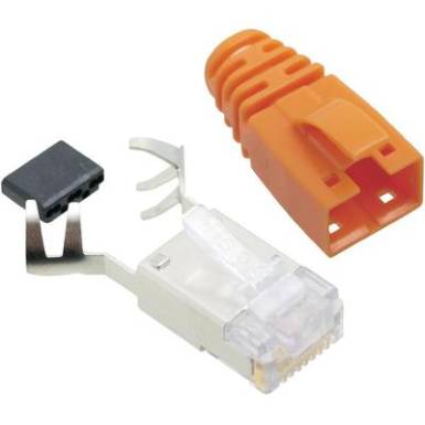 RJ45 csatlakozó, CAT 6 Dugó, egyenes Pólusszám: 8P8C SS39ORE Narancs BEL Stewart Connectors Tartalom: 1 db RJ45 csatlakozó, CAT 6 Dugó, egyenes Pólusszám: 8P8C SS39ORE Narancs BEL Stewart Connectors Tartalom: 1 db