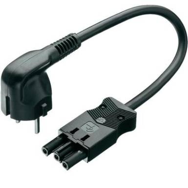 Hálózati csatlakozókábel, alj/dugó, pólusszám: 3, fekete, Adels-ContactAC 166 NLCGB/315 200, 2 m Hálózati csatlakozókábel, alj/dugó, pólusszám: 3, fekete, Adels-ContactAC 166 NLCGB/315 200, 2 m