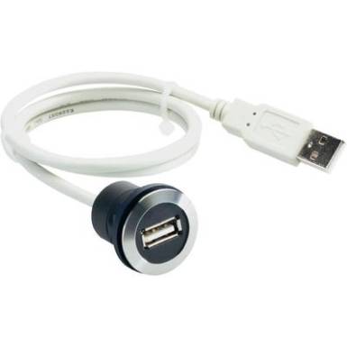 Schlegel beépíthető USB alj kábellel 2.0 Typ A, fehér, RRJVA_USB Schlegel beépíthető USB alj kábellel 2.0 Typ A, fehér, RRJVA_USB