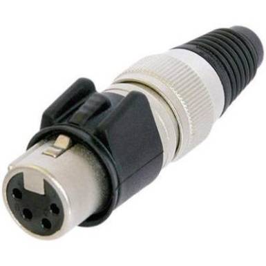 XLR lengőalj, 4 pólusú, IP65 XLR lengőalj, 4 pólusú, IP65