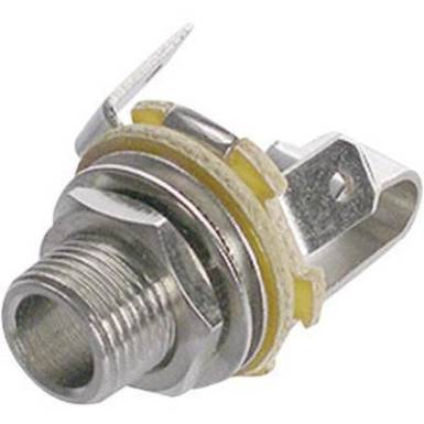 Rean előlapra szerelhető 6,35 mm mono jack aljzat, NYS 229 Rean előlapra szerelhető 6,35 mm mono jack aljzat, NYS 229