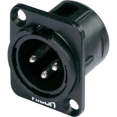 XLR csatlakozó peremes dugó, egyenes érintkezők pólusszám: 3 fekete Hicon HI-X3DM-M 1 db XLR csatlakozó peremes dugó, egyenes érintkezők pólusszám: 3 fekete Hicon HI-X3DM-M 1 db
