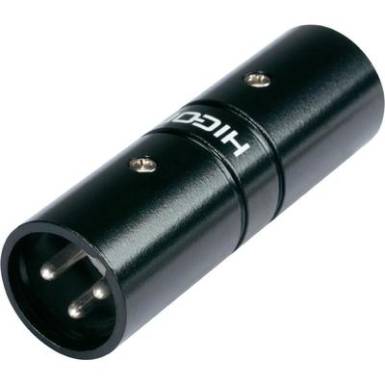 XLR adapter XLR dugó - XLR dugó HiconHI-X3X3-MM, 1 db XLR adapter XLR dugó - XLR dugó HiconHI-X3X3-MM, 1 db