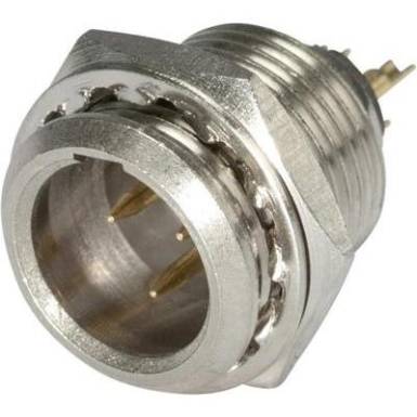 XLR csatlakozó dugó, beépíthető, függőleges pólusszám: 3 ezüst, fekete Hicon HI-XMEM3 1 db XLR csatlakozó dugó, beépíthető, függőleges pólusszám: 3 ezüst, fekete Hicon HI-XMEM3 1 db
