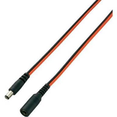 DC hosszabbító kábel 5,5x2,5 mm, 3 m hosszú VOLTCRAFT DC hosszabbító kábel 5,5x2,5 mm, 3 m hosszú VOLTCRAFT