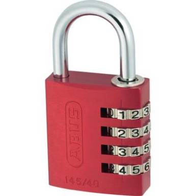 ABUS alu sz&aacute;mk&oacute;dos lakat, piros, 145/40, ABVS48813