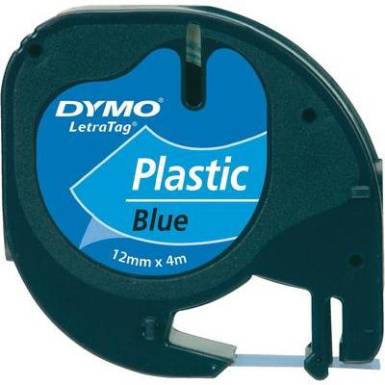 DYMO feliratozószalag LetraTag, 12mm, ultra-kék/fekete, polieszter, S0721700 DYMO feliratozószalag LetraTag, 12mm, ultra-kék/fekete, polieszter, S0721700