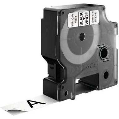 DYMO feliratozószalag D1, 19mm, fehér/fekete, S0720830 DYMO feliratozószalag D1, 19mm, fehér/fekete, S0720830
