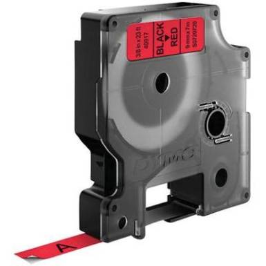 DYMO feliratoz&oacute;szalag D1, 9mm, piros/fekete, S0720720