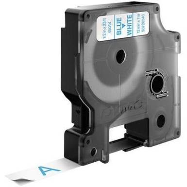 DYMO feliratozószalag D1, 12mm, fehér/kék, S0720540 DYMO feliratozószalag D1, 12mm, fehér/kék, S0720540