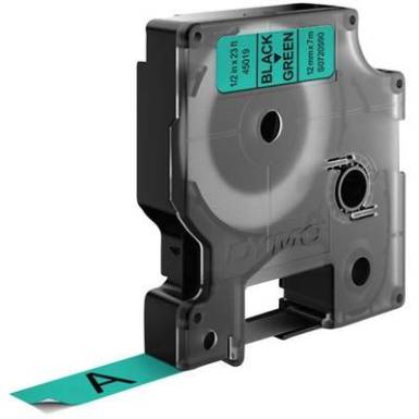DYMO feliratozószalag D1, 12mm, zöld/fekete, S0720590 DYMO feliratozószalag D1, 12mm, zöld/fekete, S0720590