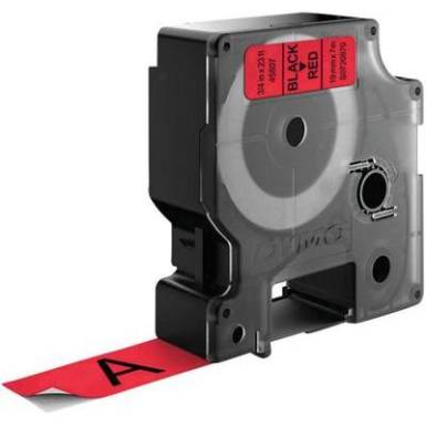DYMO feliratozószalag D1, 19mm, piros/fekete, S0720870 DYMO feliratozószalag D1, 19mm, piros/fekete, S0720870
