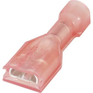 Csúszósarus hüvely, 4,8 mm / 0,8 mm 180°, teljesen szigetelt, piros TE Connectivity 2-520194-2 Csúszósarus hüvely, 4,8 mm / 0,8 mm 180°, teljesen szigetelt, piros TE Connectivity 2-520194-2