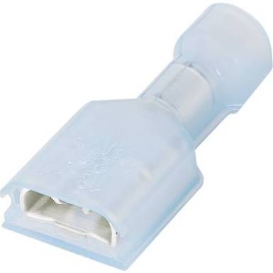 Csúszósarus hüvely, 6,3 mm / 0,8 mm 180°, teljesen szigetelt, kék TE Connectivity 3-520408-2 Csúszósarus hüvely, 6,3 mm / 0,8 mm 180°, teljesen szigetelt, kék TE Connectivity 3-520408-2