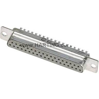 D-SUB hüvelyes kapocsléc 180 ° pólusszám: 25 Harting 09 67 225 4715 1 db D-SUB hüvelyes kapocsléc 180 ° pólusszám: 25 Harting 09 67 225 4715 1 db