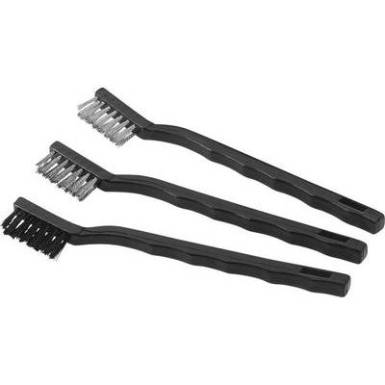 Kefekészlet 3 részes, kefe típus: réz, acél és nylon, kefe méret: 35 mm Kefekészlet 3 részes, kefe típus: réz, acél és nylon, kefe méret: 35 mm