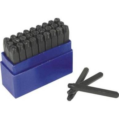 Mannesmann betű beütő készlet, 10 mm, 27 db Mannesmann betű beütő készlet, 10 mm, 27 db