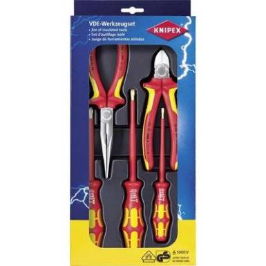 VDE fogó és csavarhúzó készlet, 5 részes KNIPEX 00 20 13 VDE fogó és csavarhúzó készlet, 5 részes KNIPEX 00 20 13
