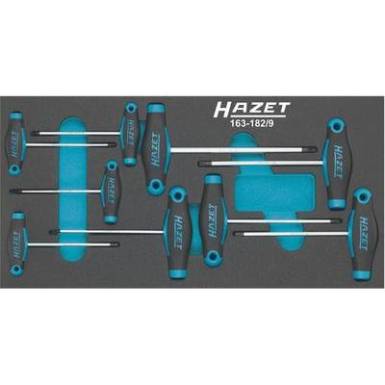 T markolatú torx csavarhúzó készlet, Hazet 163-182/9 T markolatú torx csavarhúzó készlet, Hazet 163-182/9