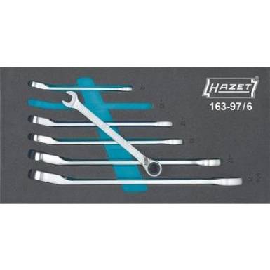 Racsnis csillag villáskulcs készlet, Hazet 163-97/6 Racsnis csillag villáskulcs készlet, Hazet 163-97/6