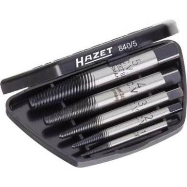 Csavarkihajtó készlet, 5 részes, belső négylapfejű 12,5 mm, Hazet 840/5 Csavarkihajtó készlet, 5 részes, belső négylapfejű 12,5 mm, Hazet 840/5